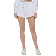 Women's Embroidered Logo Shorts White Size Small
